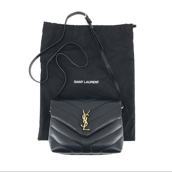 Saint Laurent Loulou Toy Matelasse Black Leather Flap-Top Shoulder Bag NWT - Picture 2 of 12